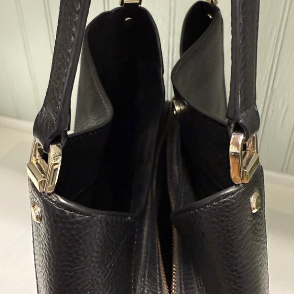 KATE SPADE Lena Triple Entry Shoulder Bag Pebbled Leather EUC Authentic - Picture 6 of 13